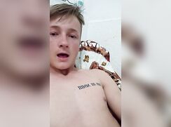 German boy wanks