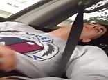 Getting fingered while jacking in the car boys porn