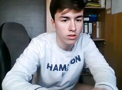 Ginger College dude wanks and cums - AI Enhanced