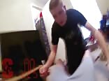 Ginger gets a blow job stright first boys porn
