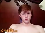Ginger Twink jacks off gay porn