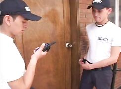 (GR) The new young policeman is fucked by his boss boys porn