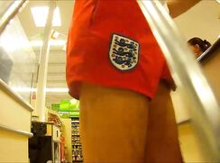 Gray; Brit flashing cock in ASDA Supermarket