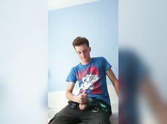 Gray; Cute twink wanker tastes his cum cam boys porn
