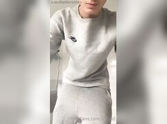 Grey trackies