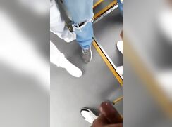 Group Jerk off and cums on a moving bus 322