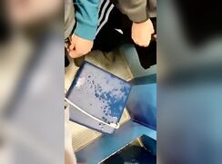 Group Of Lads Piss Marking