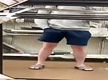 Guy drops a massive load in Walmart