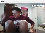 Guy show feet in cam of Chatroulette