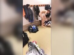 Guy was filmed in the locker room cam gay porn