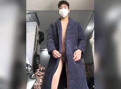 Handsome Asian Lad with his fleshlight