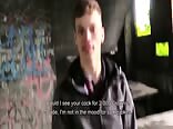 Happy straight boy does gay porn