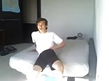 Having fun pumping out his jizz online boys porn
