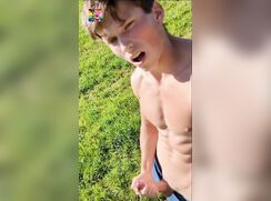 HBW Masturbating IS Not A Crime Outdoors Porn