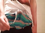 He Cums in Undies ...
