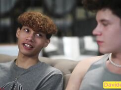 He fills his friend's hole