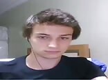 He gets interrupted but is able to finish shooting his load boys porn