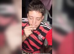 He licked the big cock well
