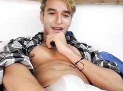 He loves talking while masturbating