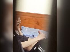 He's spying on him