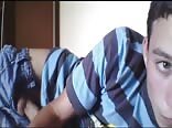 He’s watching another dude jerking off online 
