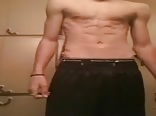 Hispanic boy flexes muscles GBT Gay Boy Porn