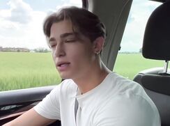 Hitchhiker Edoardo Fresia Felt Up and Jacks Off Boys Porn
