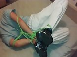 Hogtied boy