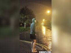Homie cum in rain