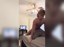 Horny blonde stud