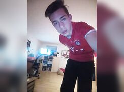 Horny boy show off for his cock cam porn