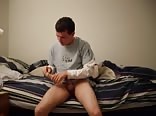 Horny Dude Uses Toy & Cum