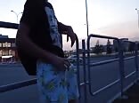 Horny guy jerks off extrene in public places boys porn