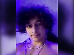 Horny Latino boy blows his load