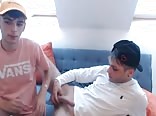 Horny lovers on webcam