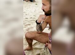 hot beach pisser
