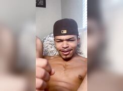 Hot black guy self facial