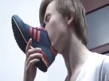 Hot Boy gets his Feet Serviced while Stroking