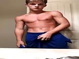 hot boy porn strips in bathroom mirror