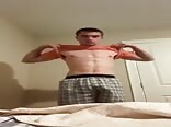 Hot guy showing off boys porn