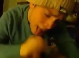 Hot Latin twink sucking friends cock