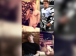 Hot muscle jock cums twice