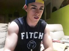 Hot Muscle Twink Jock Shows off Gay Porn - AI Enhanced