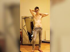 Hot nerdy big-cocked masturbator cumshot boys porn