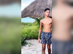 Hot sexy boy walking twink tube beach