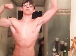 hot teen flexing - no porn