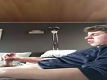 Hot teen gay porn jerks tastes pre cum and shoot big load
