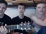 Hot Twinks porn play music before jerks 
