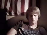 Hottie boy wanks his big cock but does not cum
