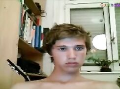 Hung blond surfer-boy wanking